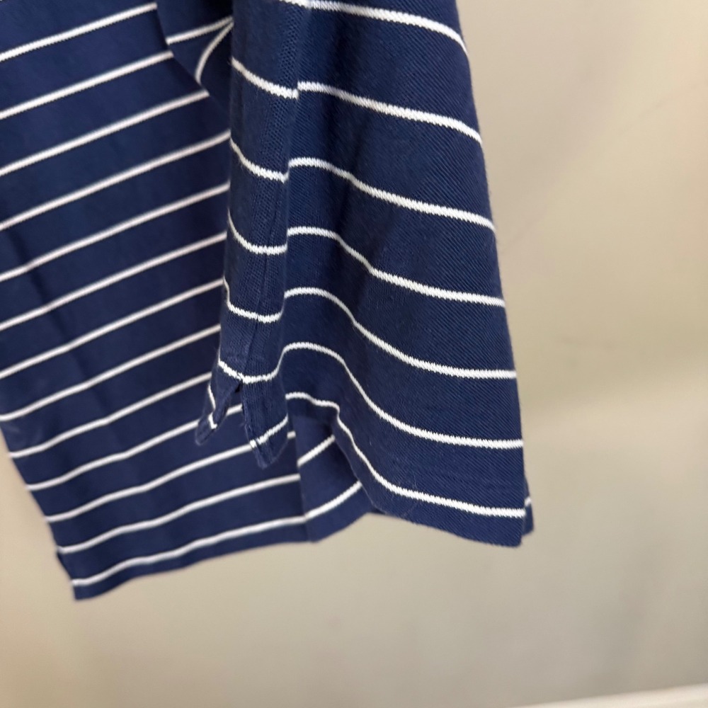 Ralph Lauren Navy & White Striped Polo Midi Dress - Picture 7 of 10